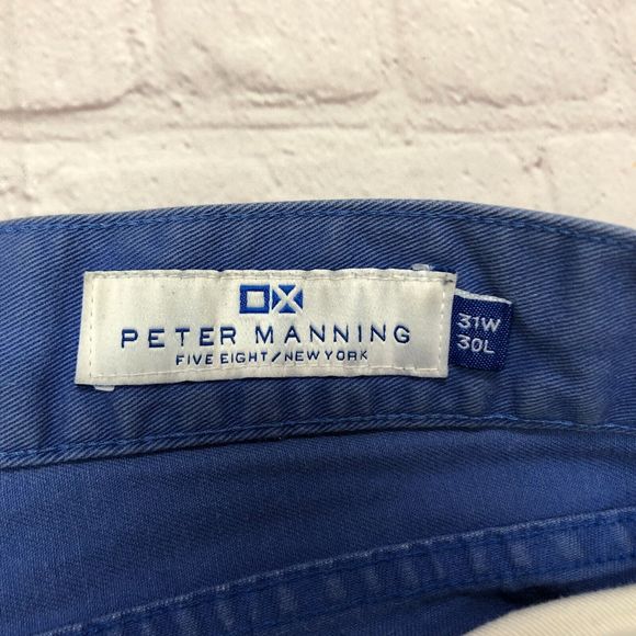 Peter Manning Men Straight Jeans Size 31x30 Blue Denim Made in USA B226 -15 - Picture 7 of 16